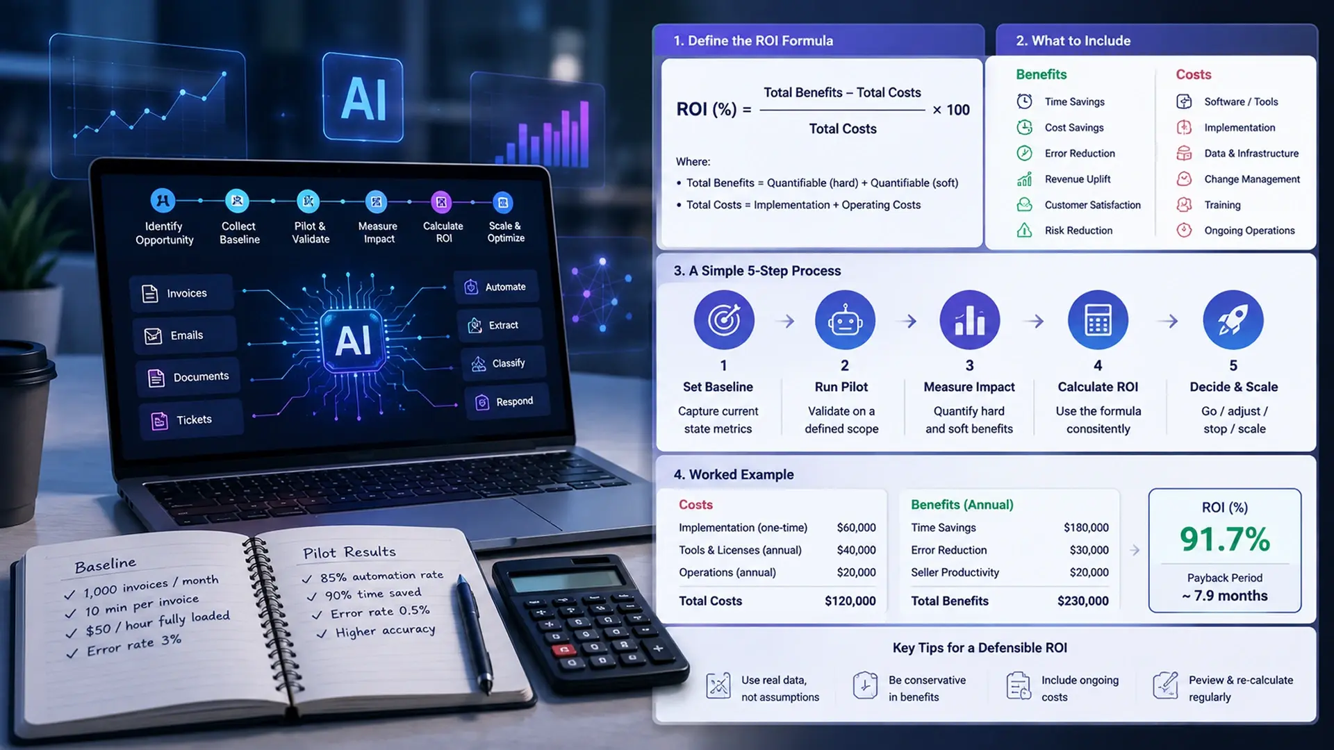 How to Calculate ROI on AI Automation Projects